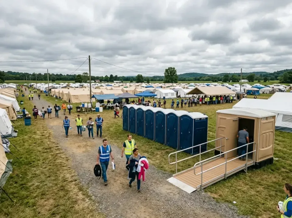 disaster-relief-camp-restrooms-010 — frequently asked questions, Dumpster & Portable Bathrooms Rental in Wildewood, MD